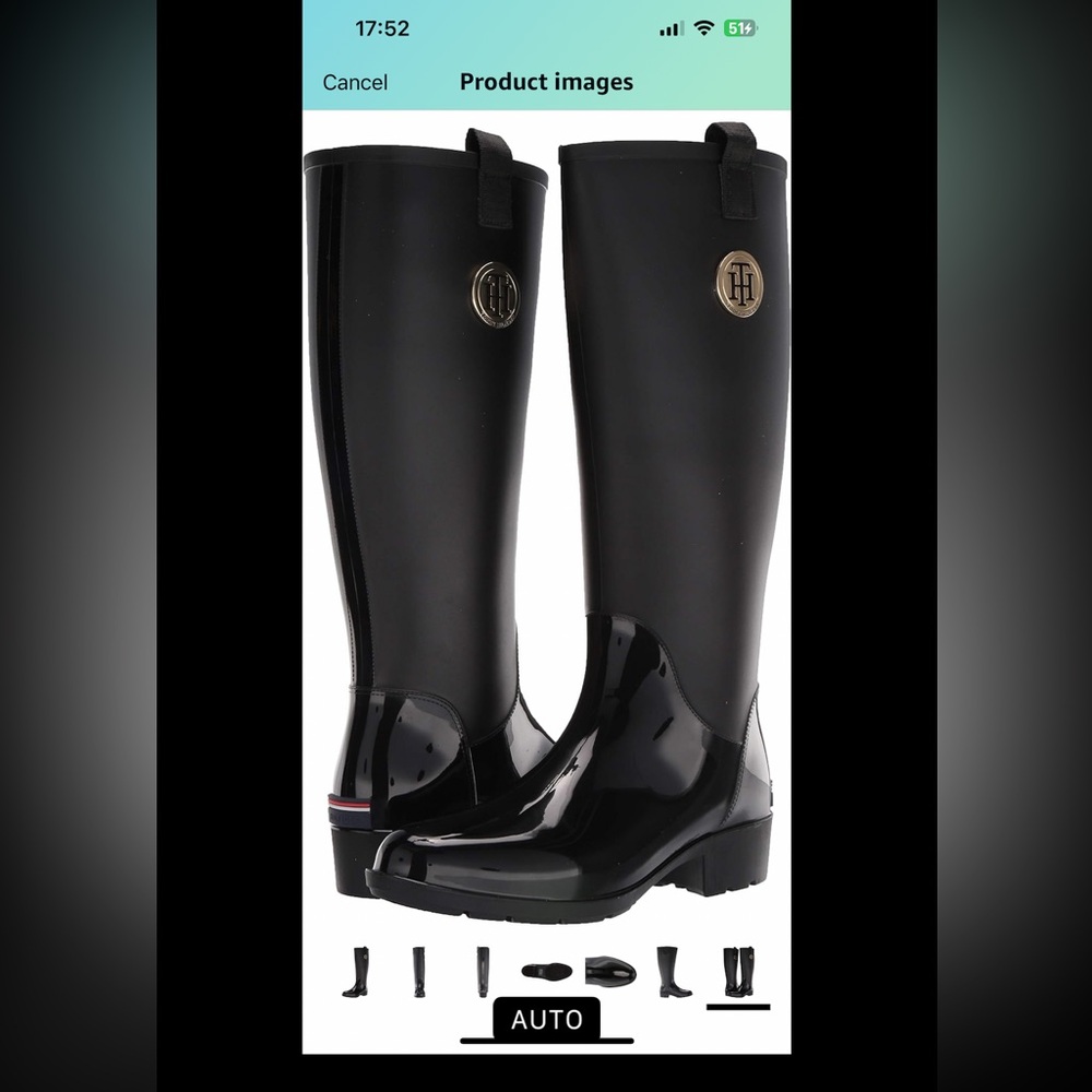 S|O|L|D❌Karissa Rain Boots Tommy Hilfiger size 8